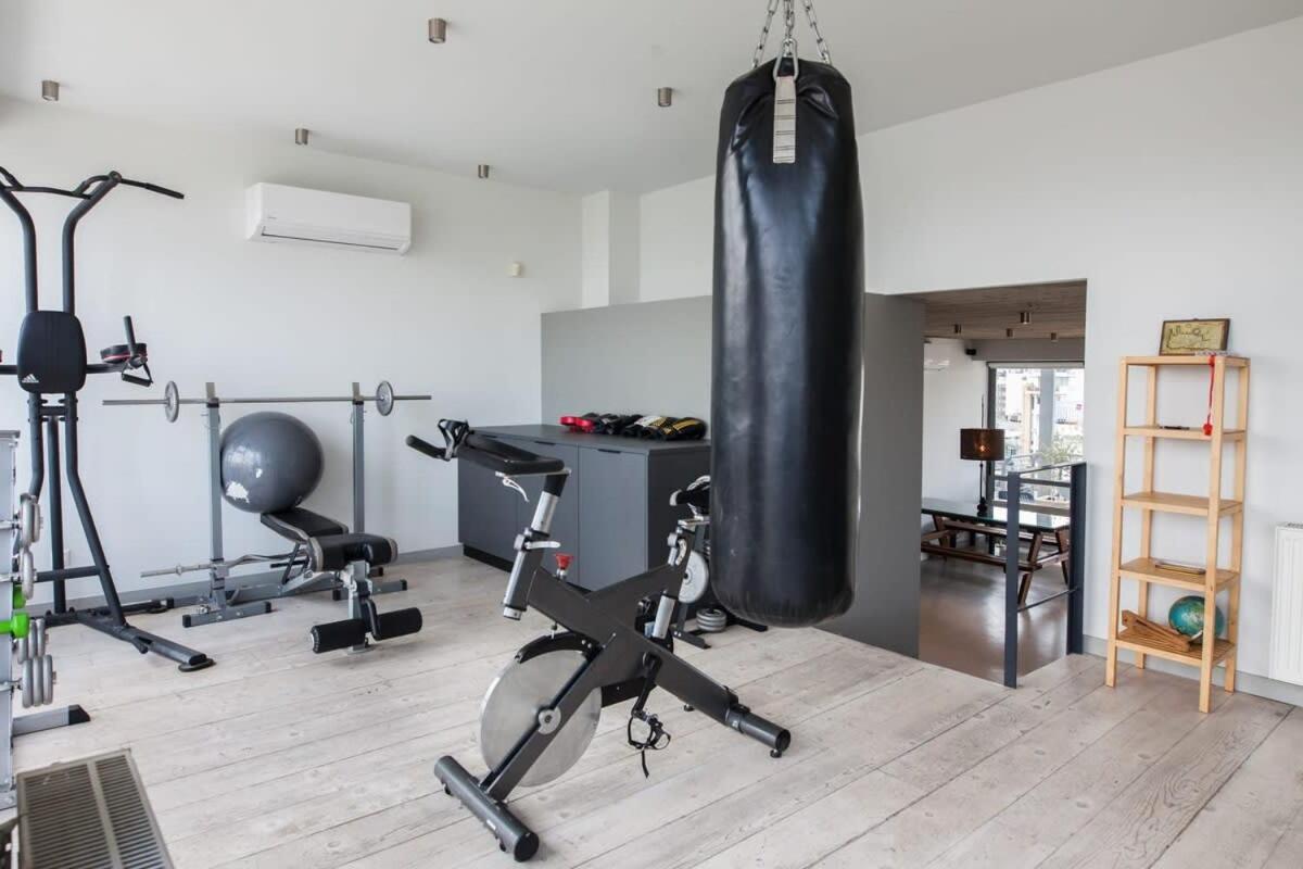 Penthouse With 360 View Of Athens And Private Gym Apartment Екстериор снимка